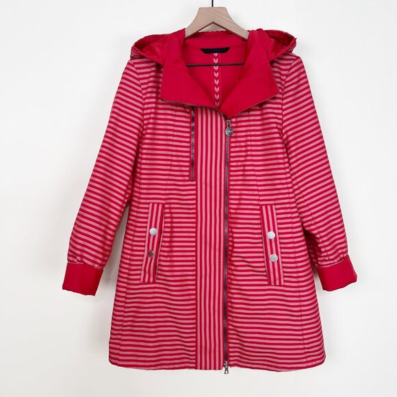 Anthropologie Creenstone Raincoat Rain Jacket Coat Colourful Funky Bright Spring - Picture 11 of 12